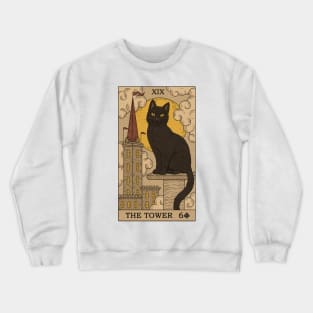 The Tower - Cats Tarot Crewneck Sweatshirt